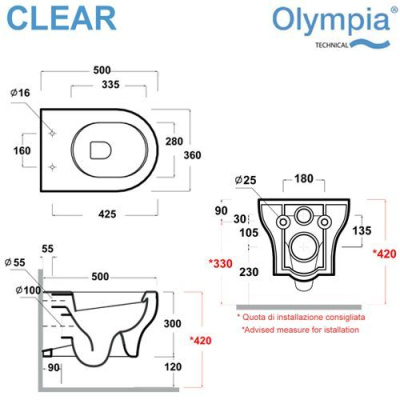 Olympia Clear    CLE1202R23    C5CN23   - Purezza 