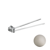 Etrusca Wet Полотенцедержатель поворотный двойной 10842/60 Матовый никель от интернет-магазина Purezza 