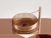 Ceramicanova Cristal Умывальник чаша накладная круглая 36х36 CN6058 Бежевый от интернет-магазина Purezza 