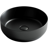 Ceramicanova Element Умывальник чаша накладная круглая 39х39 CN6022MB Черный матовый от интернет-магазина Purezza 