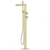 ABBER Perfekte 316 Смеситель отдельностоящий для ванны AF8A15BG Брашированное золото от интернет-магазина Purezza 