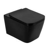 Belbagno ARDENTE-C Унитаз подвесной безободковый BB3202CHR-MB Черный от интернет-магазина Purezza 