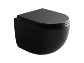 Ceramicanova Up Подвесной унитаз, безободковый, смыв торнадо CN4007MB Черный матовый от интернет-магазина Purezza 