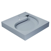 Uperwood Comforty Раковина для ванной над стиральной машиной 60x60 2930205238 Серый матовый от интернет-магазина Purezza 