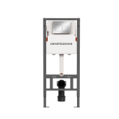 Ceramicanova Balance Система инсталляции для унитазов с кнопкой смыва Square CN121002CH от интернет-магазина Purezza 