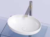 Ceramicanova Element Умывальник чаша накладная овальная 50,2х36,5 CN6056 Белый от интернет-магазина Purezza 