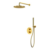 Whitecross Термостатическая душевая система скрытого монтажа YSET08GL Золото от интернет-магазина Purezza 