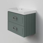 La Fenice Cubo Twin Тумба под раковину 77.6х46.9 FNC-01-CUB-G-80-2 Серо-зеленый матовый от интернет-магазина Purezza 