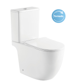 Aquame AQM1007PRO унитаз напольный с бачком, смыв торнадо, сиденье с микролифтом, 65x36x79 см от интернет-магазина Purezza 