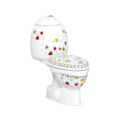 Creavit Cocuk Унитаз напольный детский+S сифон CK310.001F0+KC3041.0F CK300-11CB00E-FF00 Белый с декором от интернет-магазина Purezza 