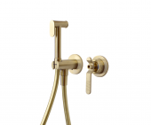 Bronze De Luxe 3253CG гигиенический душ со встроенным смесителем, матовое золото от интернет-магазина Purezza 