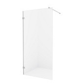 New Trendy AVEXA Душевая перегородка, длина от 500 до 1600 мм, хром, стекло прозрачное, толщина стекла 8 мм от интернет-магазина Purezza 