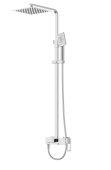 Belbagno LUCE Душевая стойка со смесителем для верхнего и ручного душа LUC-VSCM-CRM от интернет-магазина Purezza 
