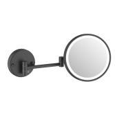 Schein Зеркало косметическое, поворотное, с подсветкой 9346MB Матовый черный от интернет-магазина Purezza 