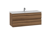 Creavit Alinda Тумба с раковиной подвесная 120х43.8 AD0120.10 Темное дерево от интернет-магазина Purezza 
