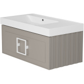 La Fenice Cubo Тумба под раковину 87.6х46.9 FNC-01-CUB-C-90 Бежевый матовый от интернет-магазина Purezza 