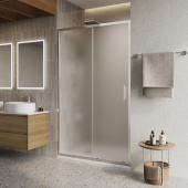 Belbagno LUCE-BF-1 душевая дверь в нишу, ширина 120 см, цвет профиля хром, рифленое стекло от интернет-магазина Purezza 