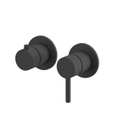 Whitecross Внешняя часть смесителя на 2 потребителя 2-Y1242BL Матовый черный от интернет-магазина Purezza 