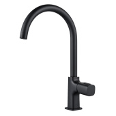 Creavit ALFA Cмеситель для кухни AL8500S Матовый черный от интернет-магазина Purezza 