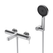 Belbagno Delta Смеситель для ванны с душевым набором, цвет сатин, DEL2.0-VASM-IN от интернет-магазина Purezza 