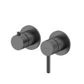 Whitecross Внешняя часть смесителя на 3 потребителя 2-Y1243GM Оружейная сталь от интернет-магазина Purezza 