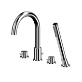 Whitecross Смеситель для ванны на 4 отверстия Y1232CR от интернет-магазина Purezza 