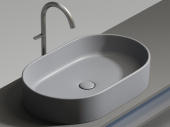 Ceramicanova Element Умывальник чаша накладная овальная 60.8х38.5 CN6048MH Антрацит матовый от интернет-магазина Purezza 