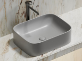 Ceramicanova Element Умывальник чаша накладная прямоугольная 50.5х38 CN6052MSG Серый матовый от интернет-магазина Purezza 
