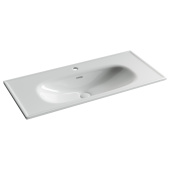 Ceramicanova Sabo Раковина накладная с отверстием под смеситель 100.5х46 CN13003 Белый от интернет-магазина Purezza 