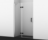Wasserkraft Aller 10H05LBLACK Душевая дверь распашная ширина 120 см, левая, цвет черный от интернет-магазина Purezza 