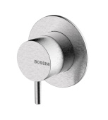 BOSSINI NOBU Внешняя часть термостата для душа на 1 потребитель INZ221.075 Матовая нержавеющая сталь от интернет-магазина Purezza 