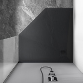 Vincea Пятиугольный поддон из искусственного камня 90x90;100x100 (высота 25 мм) Антрацит от интернет-магазина Purezza 