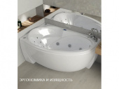 Aquatek Бетта асимметричная ванна 160х97 от интернет-магазина Purezza 
