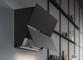 FALMEC FUSION 85 GLASS BLACK Настенная вытяжка 850 мм, сенсорное управление, CFPN85.E7P2#ZZZQ490F от интернет-магазина Purezza 