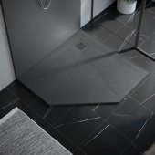 Vincea Пятиугольный поддон из искусственного камня 90x90;100x100 (высота 25 мм) Серый от интернет-магазина Purezza 