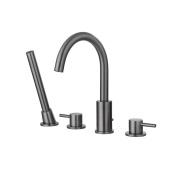 ABBER Wasser Kreis Смеситель на борт ванны AF8113NG Никель от интернет-магазина Purezza 