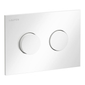 Laufen INEO GROOVE Клавиша смыва, цвет: белый глянцевый, арт. 9.0011.7.000.000.1 от интернет-магазина Purezza 