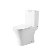 Grossman Classic Унитаз напольный с бачком, безободковый, с тонкой крышкой микролифт, смыв торнадо, арт. GR-4465SQ от интернет-магазина Purezza 