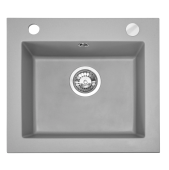 Rea West Кухонная мойка 48,5x44 см ZLE-00122 Серый от интернет-магазина Purezza 