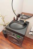 Uperwood Comforty Раковина для ванной над стиральной машиной 60x60 2930205138 Черный от интернет-магазина Purezza 