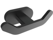 Creavit PLANET Крючок двойной PL18806-S Матовый черный от интернет-магазина Purezza 