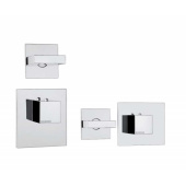 Bossini Rectangular Термостатический смеситель для душа с высокой пропускной способностью Z033201.030 от интернет-магазина Purezza 