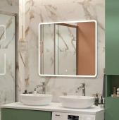 Uperwood Foster Зеркало для ванной с подсветкой и подогревом (100*80 см) 291020590 от интернет-магазина Purezza 