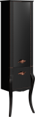 Clarberg Borgia Шкаф-пенал для ванной напольный 48х183х35 BOR0548BLK Черный от интернет-магазина Purezza 