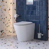 BelBagno TORNADO FLAY-TOR Унитаз приставной безободковый с сиденьем и смывом BB1003CB-TOR/SC от интернет-магазина Purezza 