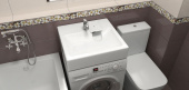 Marrbax Монако V51D1 раковина на стиральную машину 60х60 от интернет-магазина Purezza 