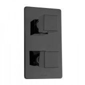 Bossini Cube Наружная часть механического смесителя для душа Z00062.073 Матовый черный от интернет-магазина Purezza 