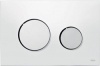 TECE Loop панель смыва с двумя клавишами пластиковая, белый/хром глянцевый, 9.240.627