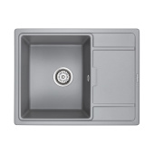 Paulmark WEIMAR Кухонная мойка 65х50 см PM216550-GRM Серый металлик от интернет-магазина Purezza 
