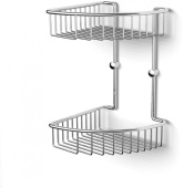 Langberger Accessories Полка для ванной к стене 2-х этажная 10860I от интернет-магазина Purezza 